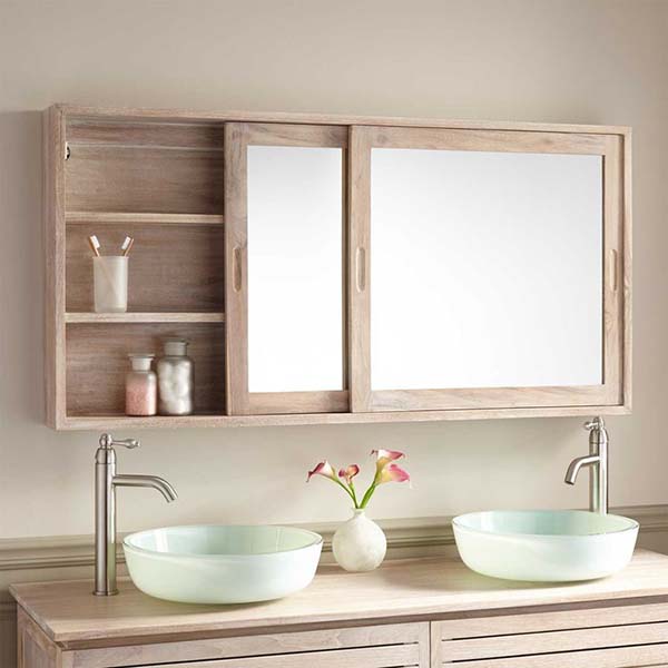 Resultado de imagem para bathroom mirror with cabinet