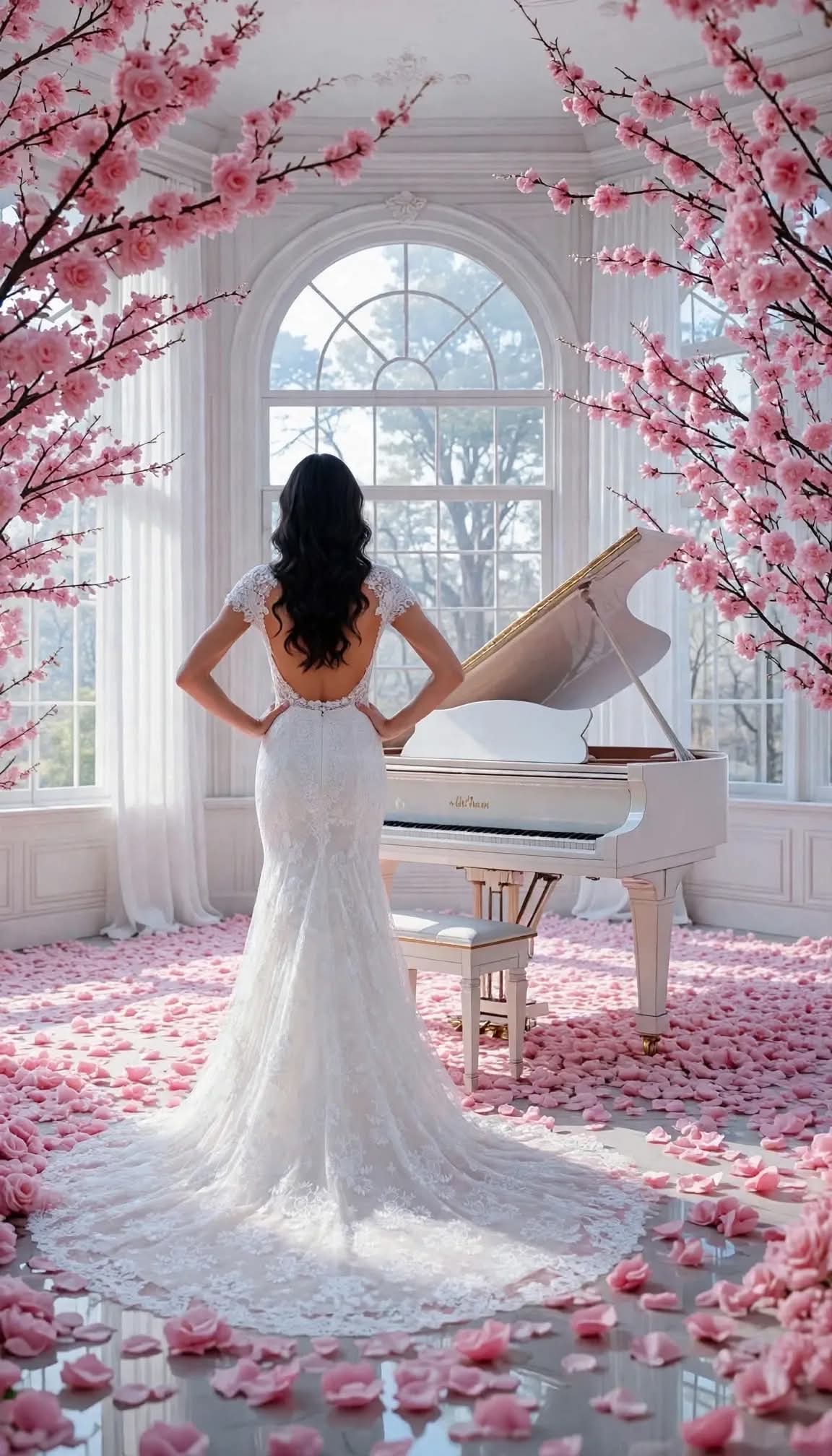 Νυφικό ΑΛΘΑΙΑ πίσω όψη - Bouchlarioti Bridal