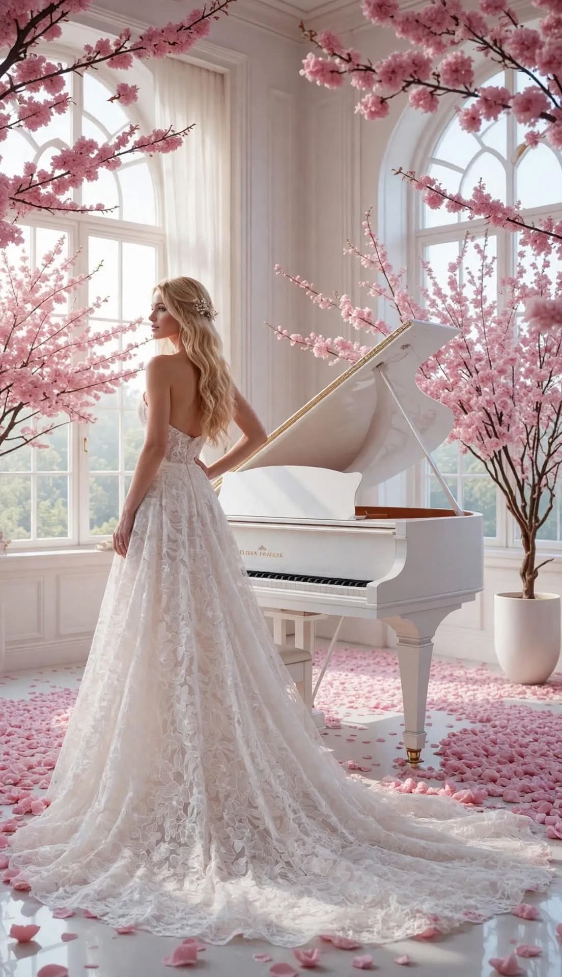 Νυφικό ΑΥΓΟΥΣΤΑ πίσω όψη - Bouchlarioti Bridal