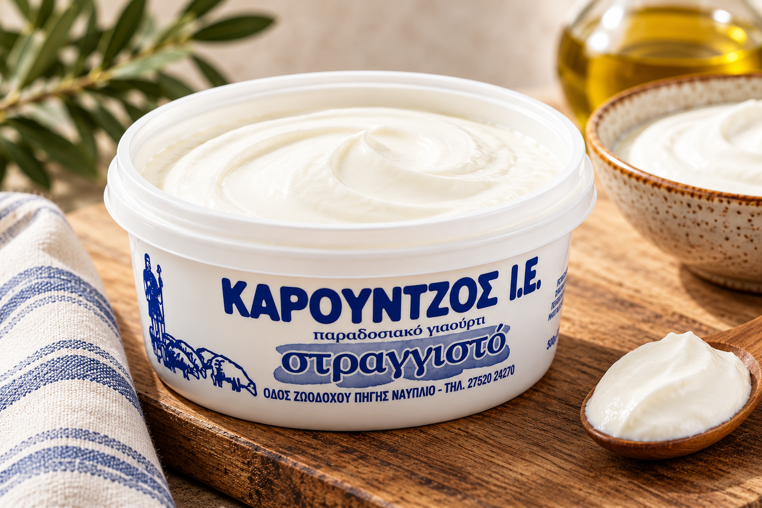 Στραγγιστό πρόβειο γιαούρτι