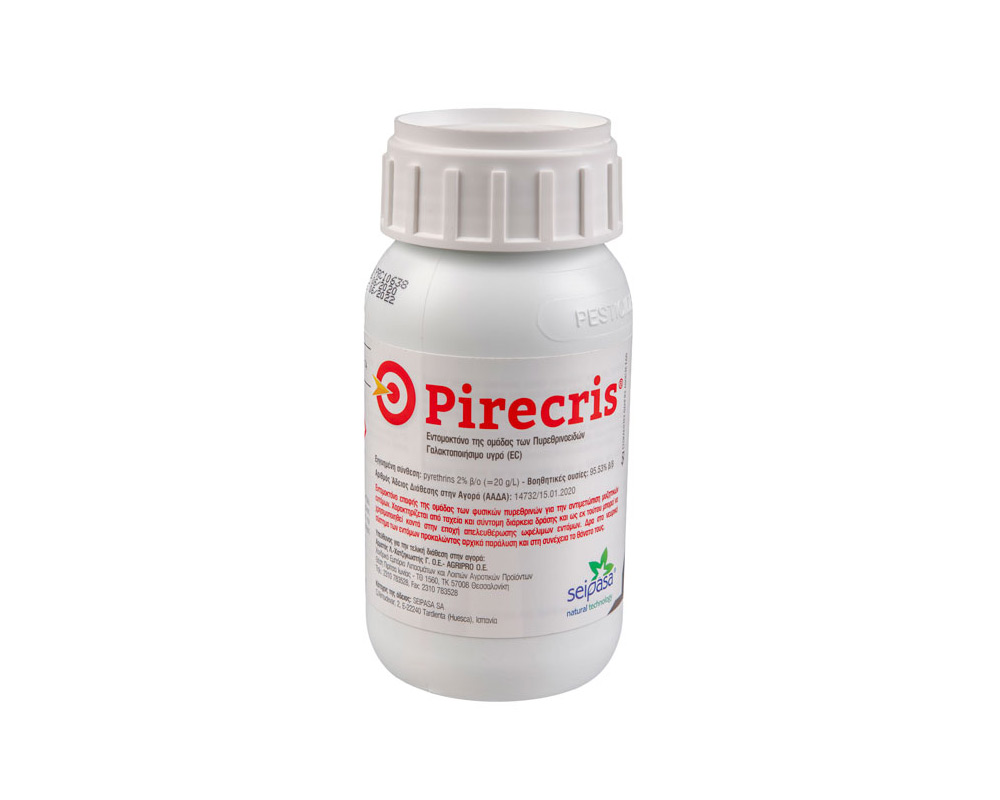Pyrethrins 2 % β/ο + Βοηθητικές ουσίες: 95.53 % β/β. <br> Γαλακτωματοποιήσιμο υγρό (EC).