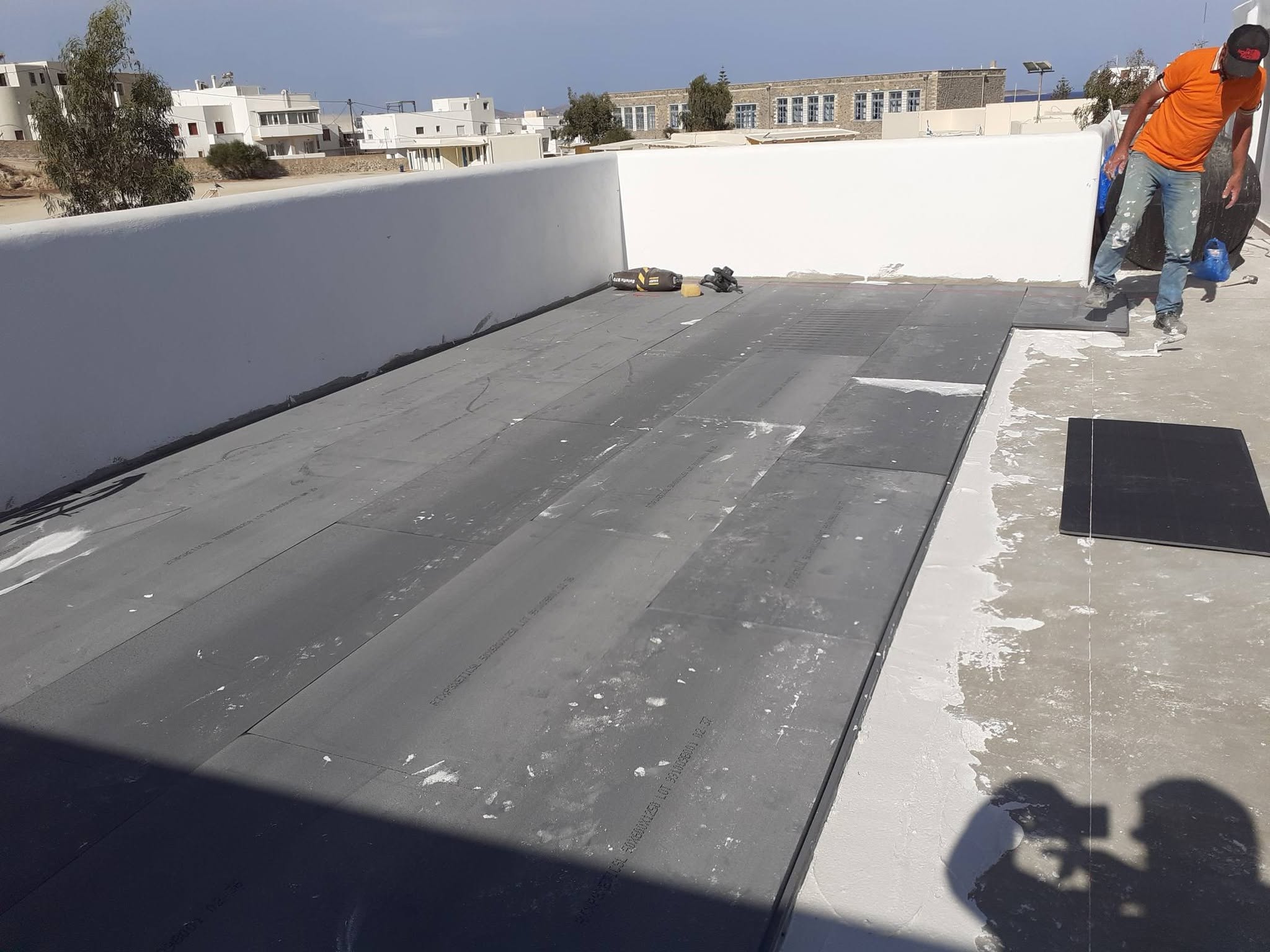 Μόνωση ταράτσας στη Νάξο