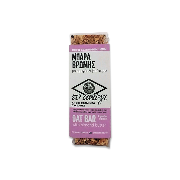 Oat bar with almond butter