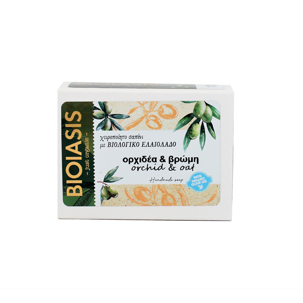 Organic soap with orchid aroma & oat 100gr