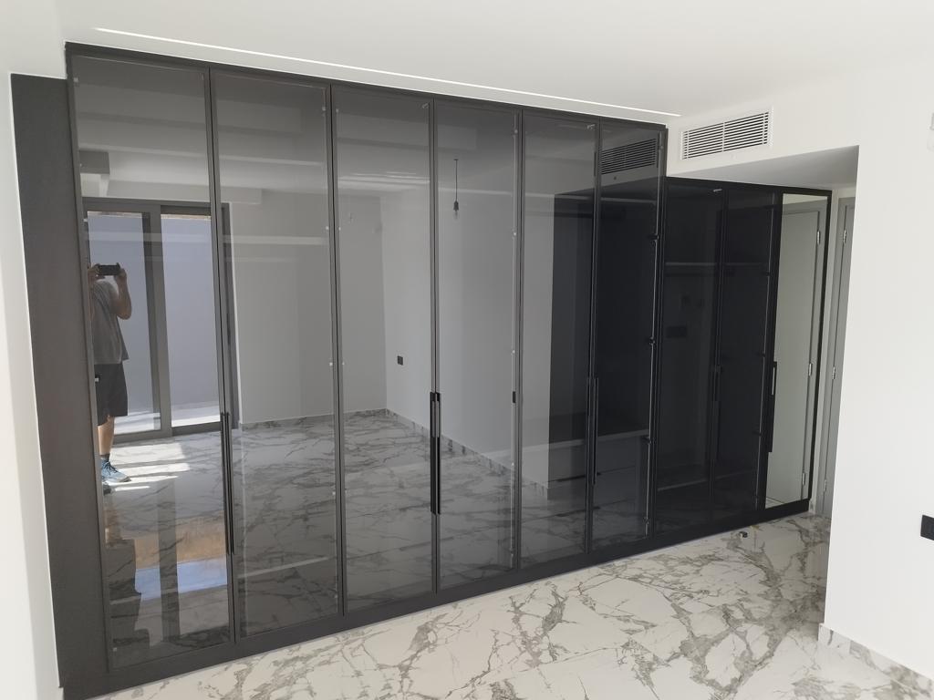 Modern wardrobe and interior space