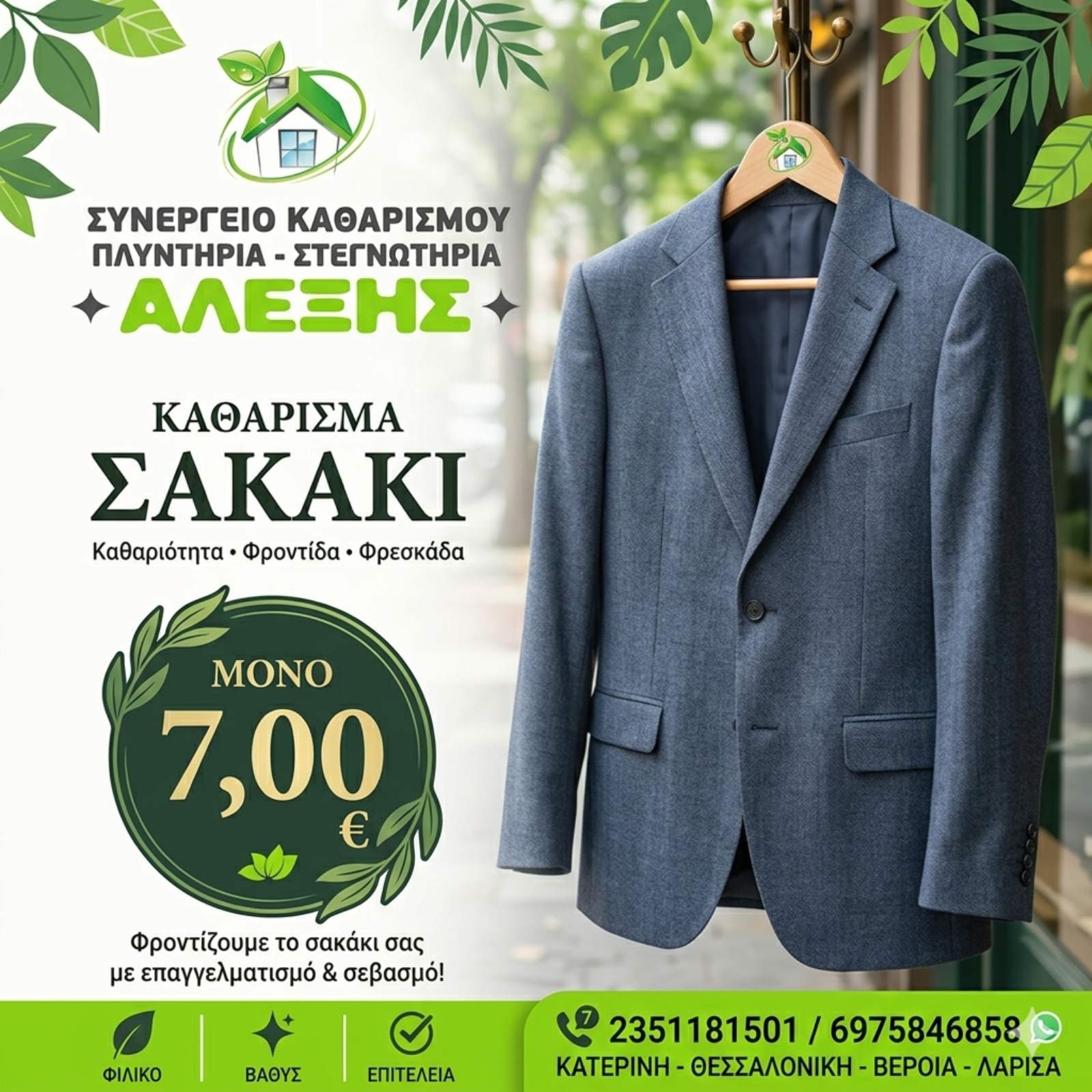 Καθαρισμός σακακιών